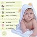 KeaBabies Hooded Baby Towel for Newborn - Viscose Derived from Bamboo Large Baby Bath Towels with Hood for Boys, Girls, Toddler, Extra Absorbent & Soft Newborn Bath Essentials (Bear)