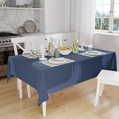 Le Jardin du Lin Küchendekoration, Tischdecke, Blau, 140 x 160 Cm - Entworfen und hergestellt in der Türkei