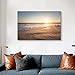 NWT Canvas Print Wall Art Sunlight on The Beach Horizon with Sand Marine Life Ocean Photography Modern Art Nautical Scenic Colorful Multicolor Ultra for Living Room, Bedroom, Office - 16