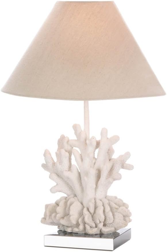 Accent Plus 57072538 Coral Table LAMP, Cream