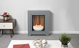 Adam Monet Grey Fireplace Suite with 23 Inch Electric Fire Ambient Glow view 2