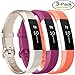Vancle For Fitbit Alta HR Bands and Fitbit Alta bands, Newest Sport Replacement Wristbands with Secure Metal Buckle for Fitbit Alta HR/Fitbit Alta(Champagne fuchsia coral, Small)