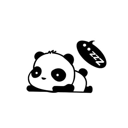 Morenitor Diy Wall Stickers Cute Creative Cartoon Animal Pattern Removable Vinyl Wallpaper Wall Decor For Home School Office Cafe Snooze Panda