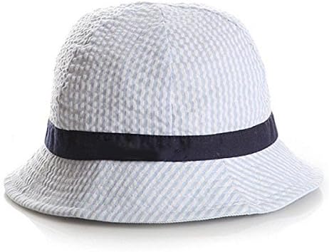 Fun Man Toddler Infant Hats,Unisex Baby Kid Child Summer Sun Protection Outdoor Beach Bucket Cap Hat for 0-3-6-12 Months Baby Boy or Baby Girl (Blue)