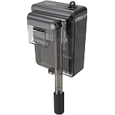 Devopet HOB Aquarium Filter, Small Fish Tank Filter for Up to 5 Gallon Tanks, Adjustable Flow, Quiet Operation