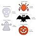 Frienda 5 Set Halloween Paper Garlands Decoration Prop Pumpkin Spider Bat Ghost Skull Shape