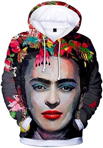 ALIDONE Frida Kahlo Mexican Painter 3D Print Men's and Women's Hoodies Long Sleeve Pullover