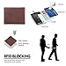 Lositto 2 ID Window RFID Wallet for Men, Bifold Wallet, Sleek and Stylish Gift for Men, Multi Card Extra Capacity Travel Wallet (Large, Chocolate Brown-Distressed full grain leather)