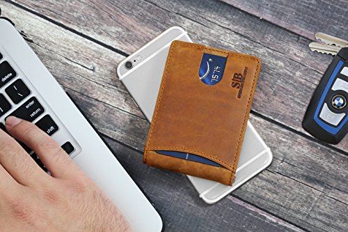 3 Blocking+Genuine+Leather+Minimalist+Wallets