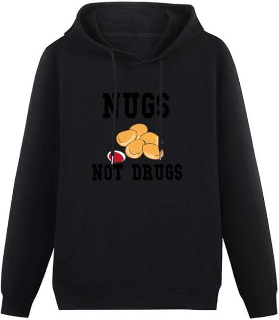 Nugs Not Drugs White Funny Chicken Nuggets Foods Printed Hoody 3D