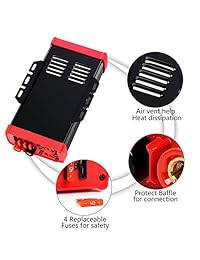 Inversor de alimentación para coche, 12 V CC a 110 V CA, adaptador de cargador para coche con doble puerto USB de 3,1 A y salidas de CA, carga rápida para RV, camping, emergencia