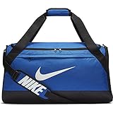 NIKE Brasilia Duffel Bag, Game Royal/Black/White, Medium