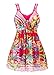 COCOPEAR Women's Mesh Print One Piece Swimdress Cover Up Swimsuit with detachable Falsies(FBA)