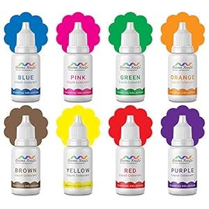 Aromakrafts® DIY Liquid Soap Making Colours for Melt & Pour Soaps – Set of 8 (15 ml Each)