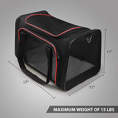XZONE PET Dogs Carrier Cats Carrier Airline Approved Pet Carriers,Soft
