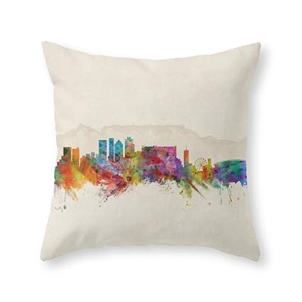 Amazon Com Angelcitya Cape Town South Africa Skyline Throw Pillow