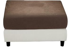 MERCRI Super Stretch Soft Fit Ottoman Cover Rectangle Ottoman Slipcovers for Foot Stool 16x25in/41x64cm 31x38in/79x97cm Furniture for Living Room with Nonslip Elastic Bottom，Removable Washable ( Color : #6 ,