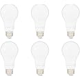 �鶹�� Basics 100W Equivalent, Soft White, Dimmable, 10,000 Hour Lifetime, A19 LED Light Bulb | 6-Pack
