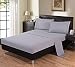 UNIQUE HOME LUXURY EMBROIDERED BEDSHEET SET, 1800 THREAD COUNT EGYPTIAN COTTON, DEEP POCKET Coffee, QUEEN