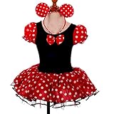 Dressy Daisy Girls' Minnie Mouse Halloween Fancy Dress Dance Costume w/ Headband