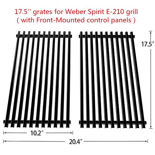 SHINESTAR 7637 Grate for er Spirit E210 Gas Grill, 17.5" Porcelain