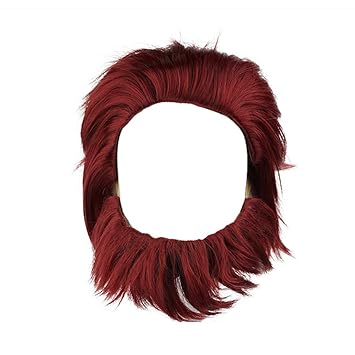 Amazon Com Mcoser 12 Dark Red Short Straight Synthetic Hair