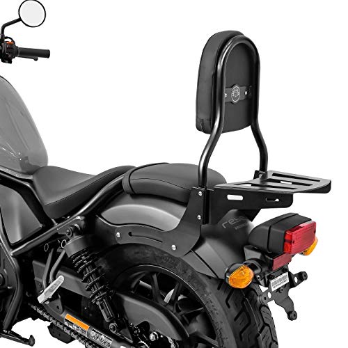 Sissy Bar CL W. Luggage Rack For Honda Rebel CMX 500 1719 Black on