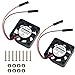 MakerFocus 2pcs Raspberry Pi DC Brushless Cooling Fan Heatsink Cooler Radiator Connector Separating One-to-Two Interface 3.3V 5V for Raspberry Pi 2/ Pi 3/3B+ and Pi Zero/Zero W or Other Robot Project primary