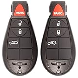Keyless Entry Remote Control Transmitter Replacement Key Fob. Fits Dodge, Chrysler. FCC ID IYZ C01C, M3N5WY783X (SET of 2!)