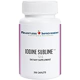 Relentless Improvement Iodine Sublime 12.5mg 200 Caplets Compare to Iodoral