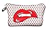 StylesILove Cute Graphic Pouch Travel Case Cosmetic Makeup Bag (Red Lips)