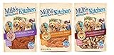 Milo's Kitchen Home-Style Dog Treats 3 Flavor Variety Bundle: (1) Duck Jerky Recipe, (1) Chicken Grillers Recipe With Natural Smoke Flavor, and (1) Chicken Jerky Recipe, 2.7 Oz. Ea. (3 Bags Total)