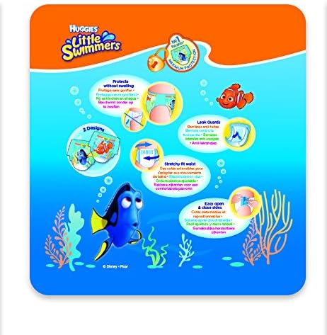 Little Swimmers Couches Taille 5-6 (12 à 18 kg), 1 Paquet de 19 Pièces (L'emballage peut varier)