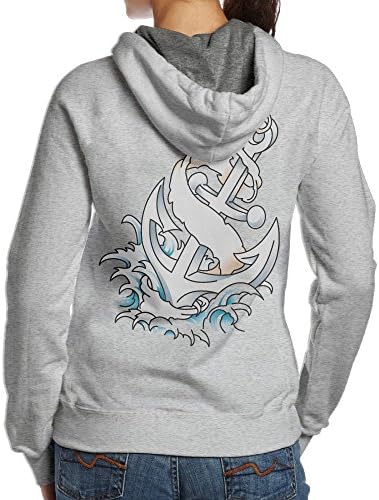 Dfg1g Dfgg Splash Anchor Fleece Pullover Hoodies Oversized Sweater reg and Plus Size Sweatshirts Medium Ash