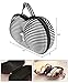 JAVOedge Black and White Stripped Pattern Fabric Travel Bra Storage Case with Zipper Closure Plus (1 PCS) CLEAR PVC BAG