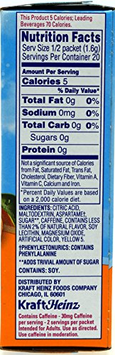 CRYSTAL LIGHT ON THE GO CITRUS WITH CAFFEINE DRINK MIX, 10-PACKET BOX