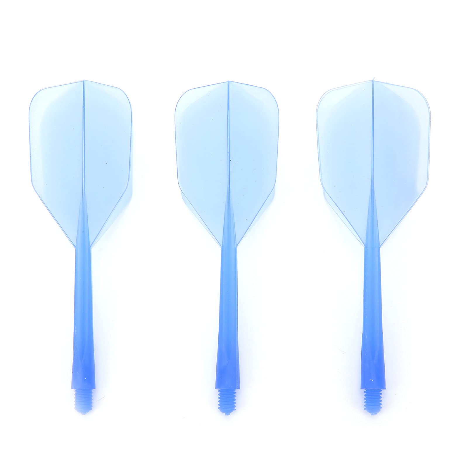 Cosiki Darts Flights, 3 Pcs Transparent Integrated Dart Shaft and Flights Target Darts Dart Repointing Tool Shaft System Anti Break Dart Accessories Kit