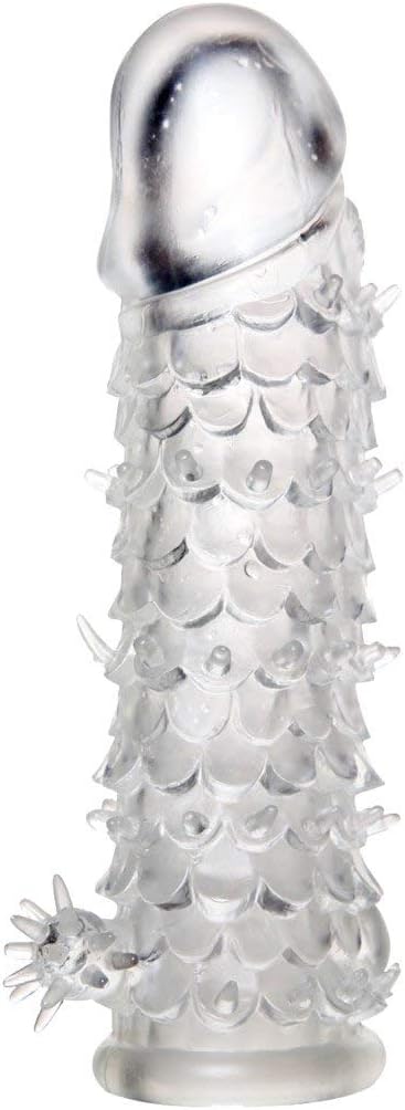 Silicone spike Con-Dom Reusable Quality Type Permanent Bump Enhanc e 1 PC Dragon's Scale