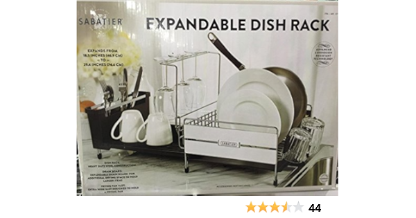 Amazon Com Sabatier Expandable Dish Drying Rack 60x70 Inch sabatier expandable dish drying rack