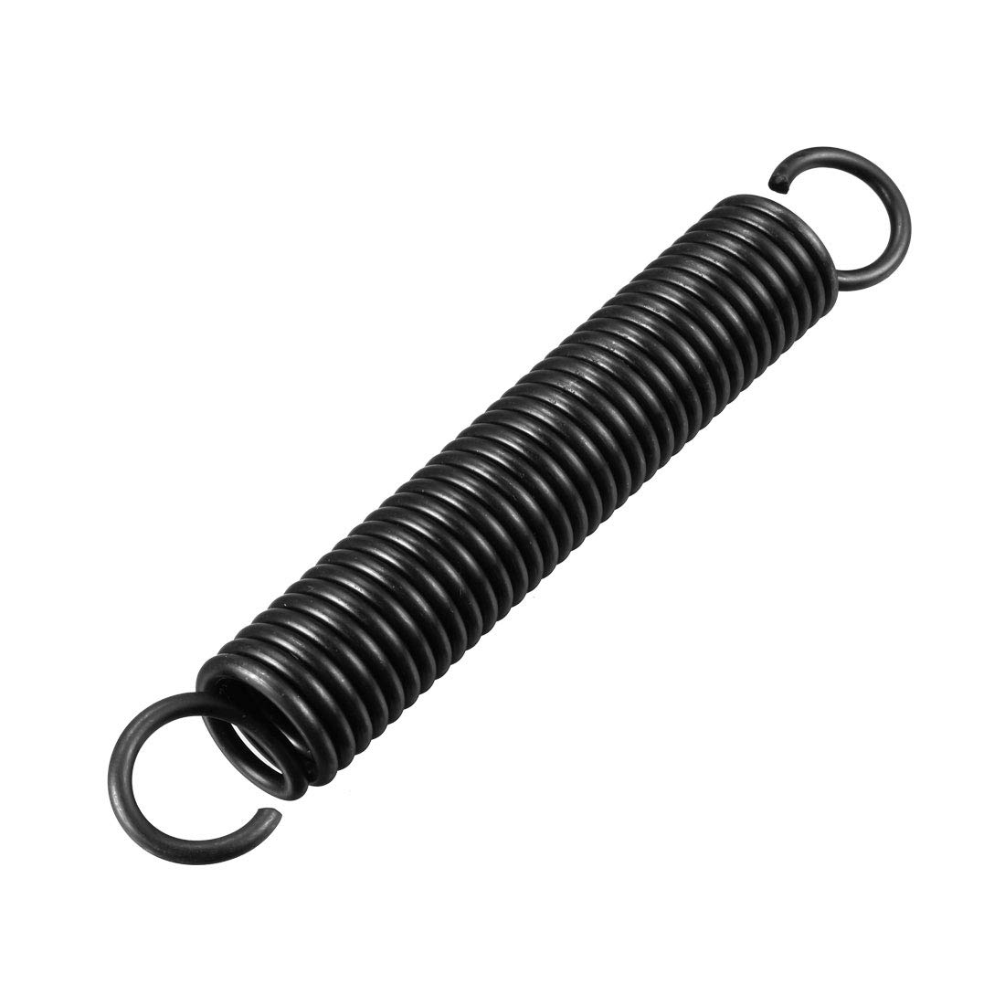 Sourcingmap Extension Spring - 2.5mm Wire Dia, 18mm OD, 125mm Free Length Spring Steel Small Dual Hook Tension Spring