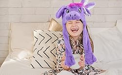Bubblepompom Unicorn Hat with Ears Moving Jumping