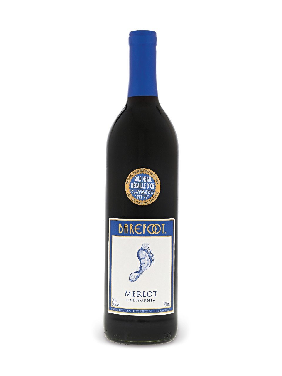 Barefoot Merlot, 750ml(Pack of 6)