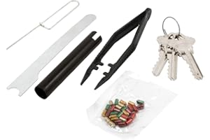 Prime-Line E 2402 Re-Keying Kit – Re-Key a Lock Kit with Pre-Cut Keys for Rekeying all your Locks to One Key, For Schlage Brand Locks, Type “C” 5-Pin Style Locks (1 Kit)