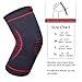 Reharock Compression Knee Sleeve Support for Running, Crossfit, Basketball, Joint Pain Relief, Knee Brace for Meniscus, ACL & Tendonitis, Arthritis and Injury Recovery-Single Wrap