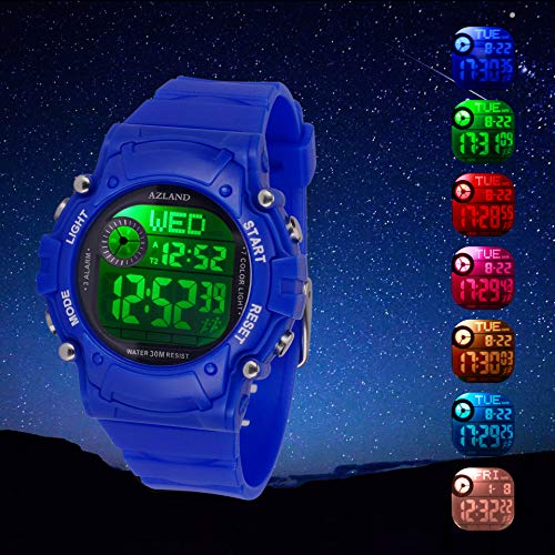 1 AZLAND+Flashing+Multiple+Wristwatch+Waterproof