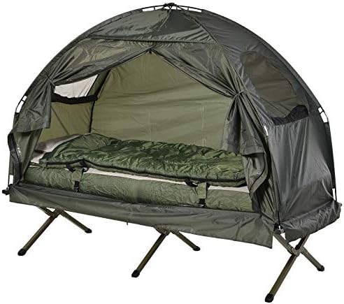 tent with mattress
