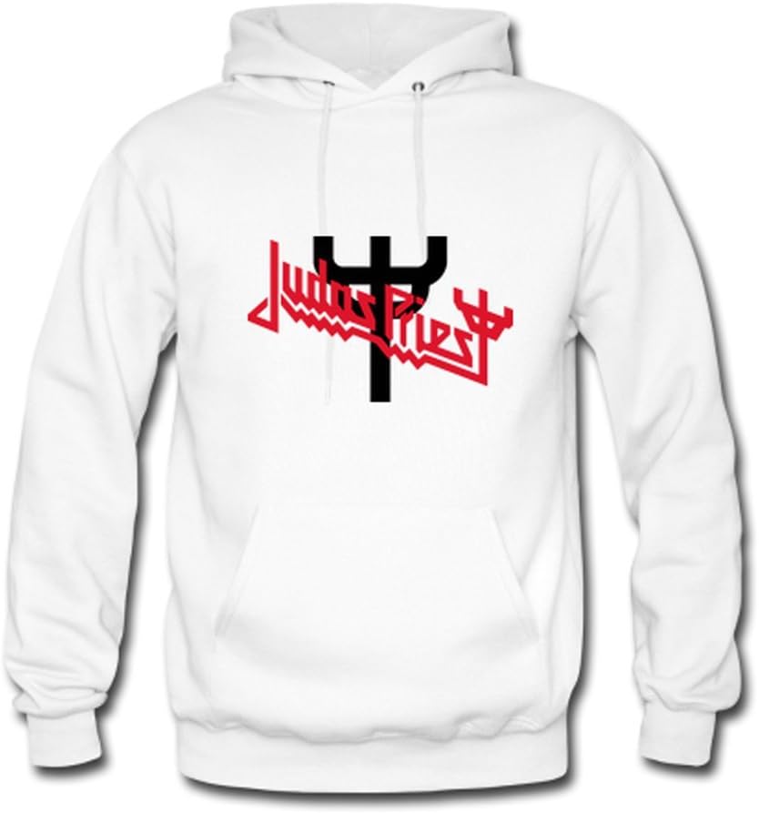 HJGBEDS Boy Mens Judas Priest Letter Fonts Gildan Hoodie Sweat Coat