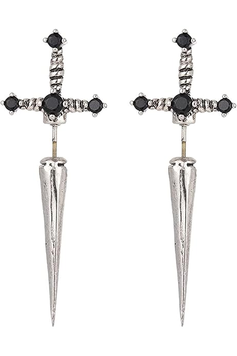 Pendientes De Espada Góticos Estilo Vintage - Accesorios Punk Y Fantasía Para Hombres Y Mujeres