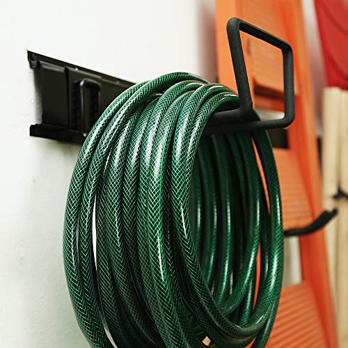 15-PCS Garage Storage Systems Adjustable Organization Rack Wall Mounted Removable Hook Organizer Hanger for Broom Mop Rake Shovel & Garden Tools, 80inch Rail, 10 Hooks - Thumbnail 3