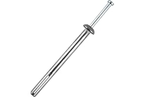 1/4" x 3"Hammer Drive Nail-in Anchors 20 Pack – Cement Wall Anchors for Concrete Brick Block – Zinc Plated Masonry Fasteners 